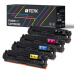 Multipack (4) Toners CMYK (Cyan/Magenta/Jaune/Noir) Compatible avec Canon i, LBP HP LaserJet Pro - Remplace 131A (CF211A) / CRG-731 (6271B002)